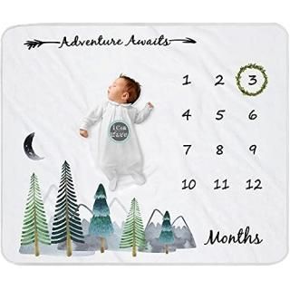 Yoothy Baby Monthly Milestone Blanket for Boy Girl Gender Neutral Gift for Baby 