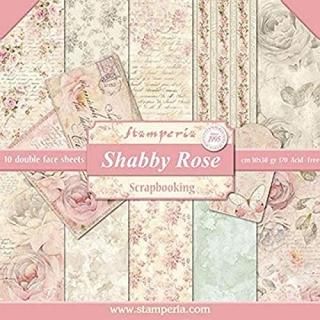 Stamperia Double-sided Paper Pad 12x12 10/pkg-shabby Rose 10 Designs/1 Each