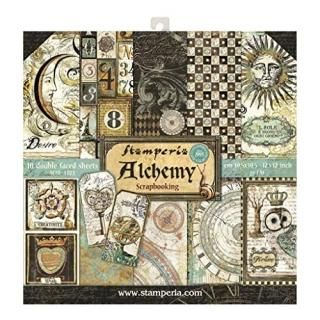 Stamperia International KFT Paper Pad 10 Sheets Double-Sided Alchemy Multicolour