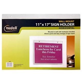 43cm x 28cm - 43cm x 28cm Horizontal Wall Mount Sign Holder Clear