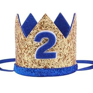 Birthday Hat Socub birthday party hat Birthday Crown Headbands for Baby Boy 2nd 