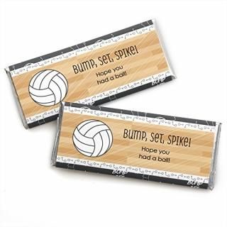 Bump Set Spike - Volleyball - Candy Bar Wrappers Baby Shower or Birthday Party F