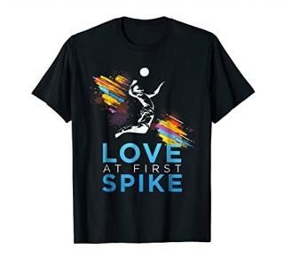 Love at First Spike - Volleyball Tshirt