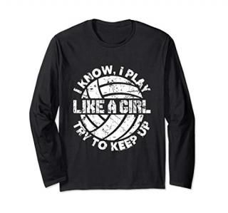 Long Sleeve Volleyball Shirts For Teen Girls
