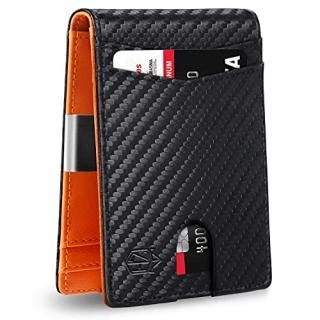 Zitahli Mens Slim Wallet Larger Capacity with 12 Slots RFID Blocking Minimalist 