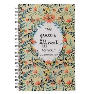 Notebook Wirebound Grace Sufficient 2 Cor 12 9