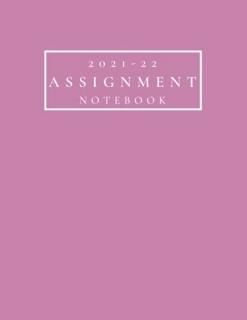 Assignment Notebook 2021-2022 Daily School Assignment Planner With Subject Track