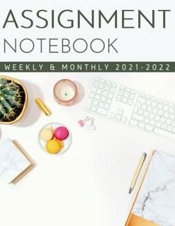 Assignment Notebook 2021-2022 Daily Homework Planner Organizer  Student Planner 