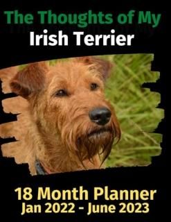 The Thoughts of My Irish Terrier 18 Month Planner Jan 2022-June 2023