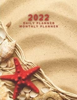 Daily Planner + Monthly Planner Marine Life Theme  Starfish and Sand  Diary Plan