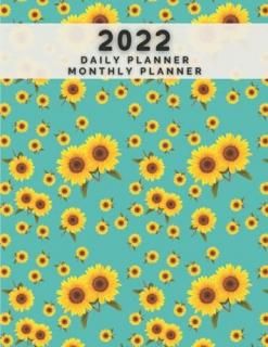 Daily Planner + Monthly Planner Flowers Pattern  Diary Planner