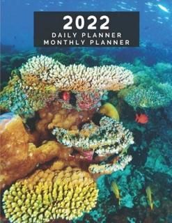 Daily Planner + Monthly Planner Marine Life Theme  Corals  Diary Planner