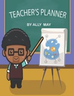Teachers Planner Monthly & Daily Layout  Extra-Large 8.5 by 11  Classroom or Hom