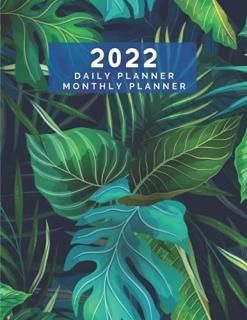 Daily Planner + Monthly Planner Flowers Pattern  Diary Planner