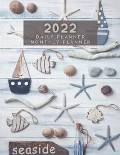 Daily Planner + Monthly Planner Marine Life Theme  Fishing Net  Diary Planner