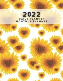 Daily Planner + Monthly Planner Flowers Pattern  Diary Planner