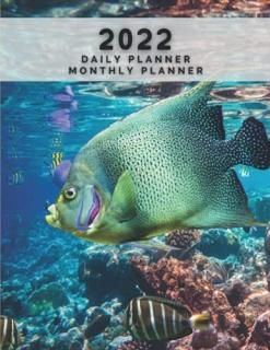 Daily Planner + Monthly Planner Marine Life Theme  Tropical fishes  Diary Planne