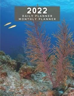 Daily Planner + Monthly Planner Marine Life Theme  Diary Planner