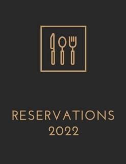 2022 Restaurant Reservation Book 365 Day Guest Booking Diary