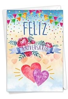 NobleWorks Feliz Aniversario - ǰ꡼ƥ󥰥 դ 4.63 x 6.75 - C8832ANG-SL