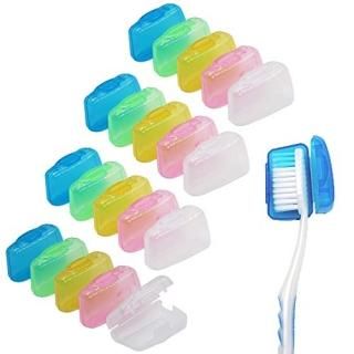 20 Pack Travel Toothbrush Head Covers V-TOP Portable Toothbrush Caps Case Protec