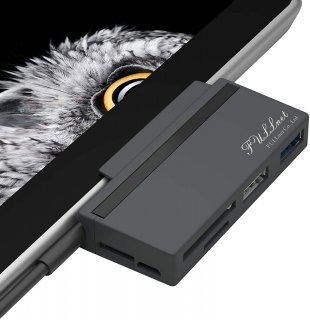 Fullnet ハブ Surface Go用ドッキング USB-Cコネクタ Surface Go Edge形状&USB 3.0/2.0 SD/TFカードリーダー 