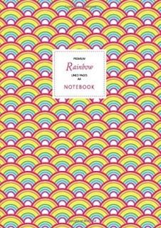 Rainbow Notebook - Lined Pages - A4 - Premium Light Edition Fun notebook 192 lin
