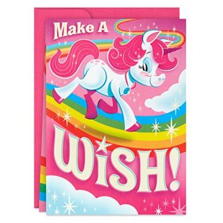 Hallmark Jumbo Birthday Card for Kids Rainbows Unicorns