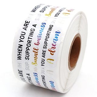 Muminglong 1.5 Inch When You are Supporting a Small Business Colour Stickers Sma
