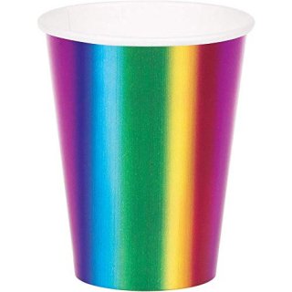 Rainbow Foil Paper Cups Foil