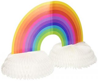 1 - Creative Converting Paper Centrepiece Decoration Rainbow