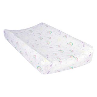 Trend Lab Deluxe Flannel Changing Pad Cover Unicorn Rainbow 103631