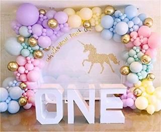Rainbow Balloon Garland Arch Kit 171PCS Latex Balloon Pastel Balloon Garland Kit