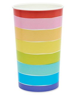 American Greetings Rainbow Party Supplies 22oz Cups 8-Count
