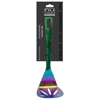 nu steel TG-Rbwcwn-Msr 1.8 mm Crown Potato Masher Rainbow