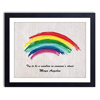 Maya Angelou 'Try to be a rainbow in someone`s cloud' 󥹥ԥ졼ʥ ١  