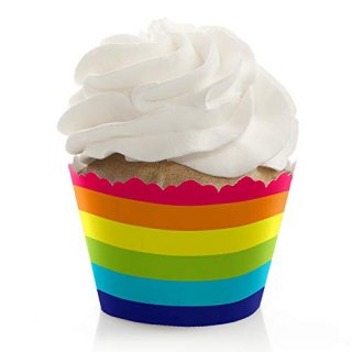 Love is Love - Gay Pride - LGBTQ Rainbow Party Decorations - Party Cupcake Wrapp