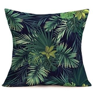 Tlovudori Palm Pillow Case Summer Exotic Jungle Plant Tropical Palm Leaves Banan