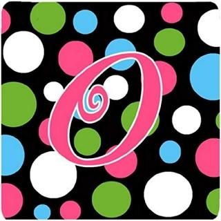 Caroline 's Treasures cj1038-ofc monogram-polkadots andԥFoam Coasters Set of 4