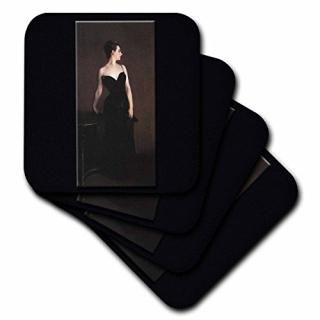 set-of-4-Soft - 3dRose cst_149532_1 Madame X by John Singer Sargent-Soft Coaster