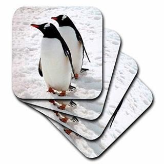 set-of-8-Soft - 3dRose cst_4182_2 Penguins Soft Coasters Set of 8