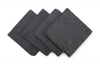 Slate Drink Coasters - Set of 4-4 x 4 By Trademark Innovations