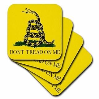 set-of-4-Soft - 3dRose cst_108323_1 Dont Tread on Me-Soft Coasters Set of 4