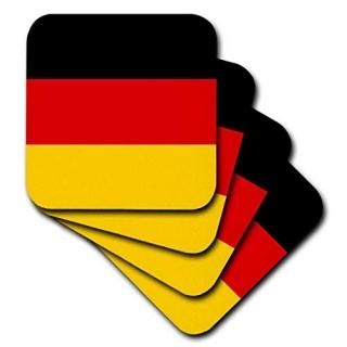 set-of-8-Soft - 3dRose cst_158285_2 Flag of Germany German Black Red Yellow Gold