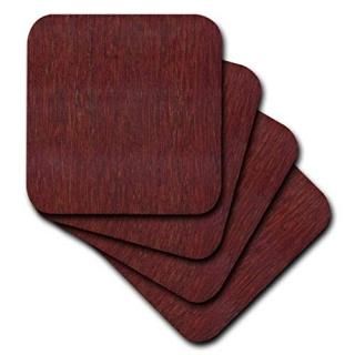 set-of-4-Soft - 3dRose cst_41590_1 Bamboo Cherry Wood-Soft Coasters Set of 4
