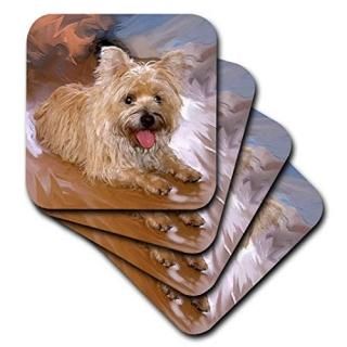 set-of-4-Soft - Dogs Cairn Terrier - Cairn Terrier - set of 4 Coasters - Soft cs