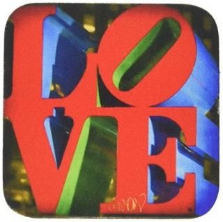 set-of-4-Soft - 3dRose cst_55952_1 Sculpture Love Philadelphia Soft Coasters Set