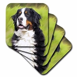 set-of-4-Soft - 3dRose cst_4402_1 Bernese Mountain Dog Soft Coasters Set of 4