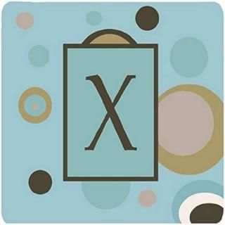 Caroline 's Treasures cj1013-xfc monogram-blueɥåFoam Coasters  Set of 4?ʸX