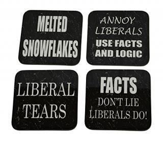 Republican Conservative Drink Coaster Set Gift Beer Drinking Joke Funny Home Kit